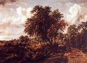 Meindert Hobbema Road on a Dyke oil on canvas